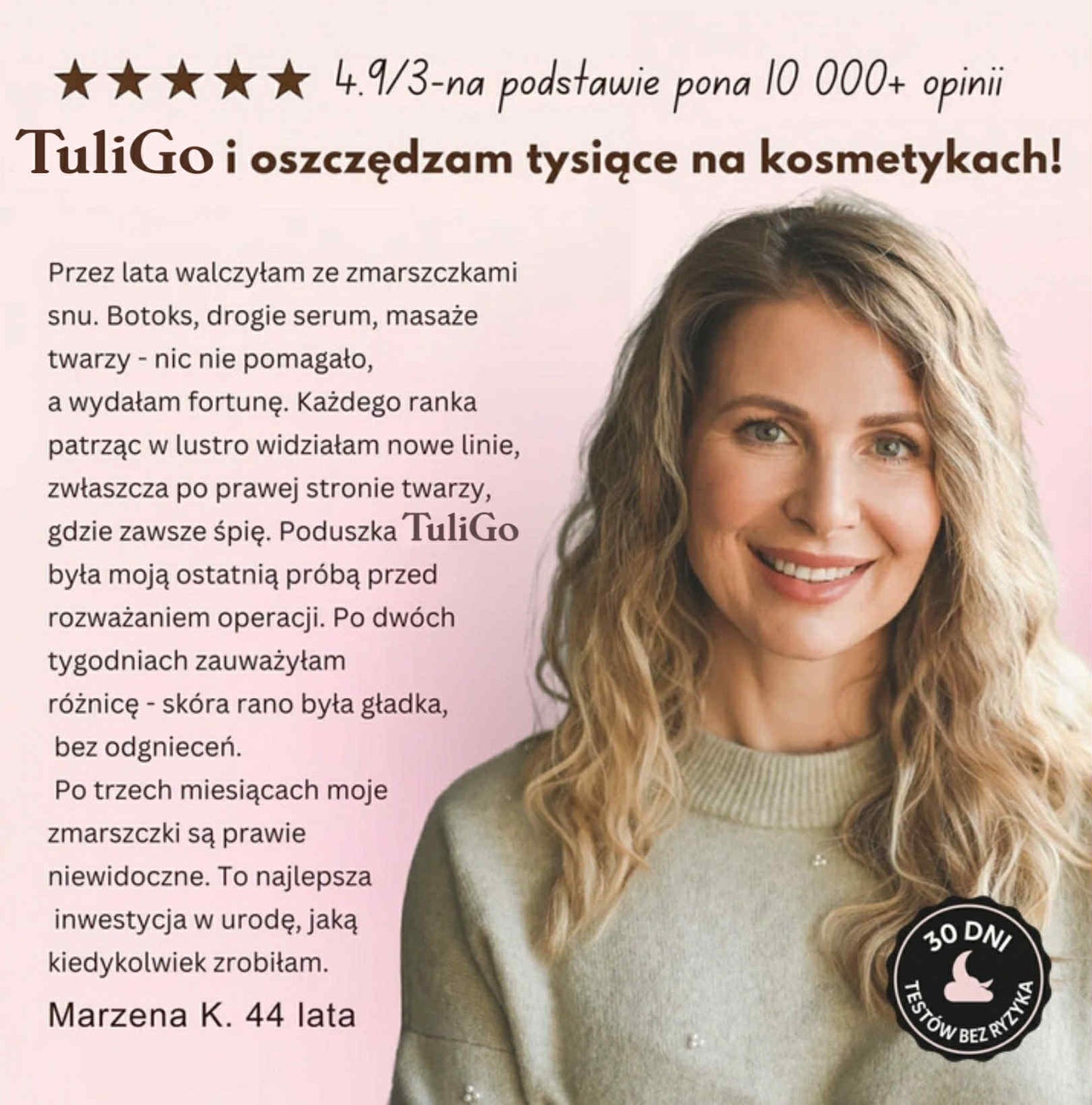 Poduszka Przeciwzmarszczkowa Tuligo